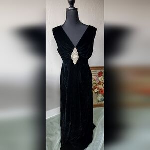 Vintage 1960s Formal Dress|  Black Formal Dress | Prom Dress